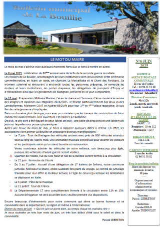 Bulletin juin 2025